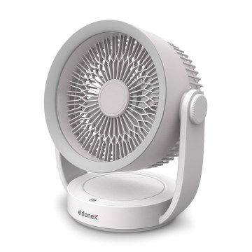 ELDONEX ESF-1010-WH - Wiederaufladbarer Tischventilator 9W/5V 4000 mAh Weiß