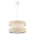 Elegante Pendelleuchte HALO an Kabel, 1x E27/60W/230V, cremefarben