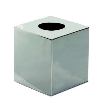 Eleganter Taschentuchspender 12x13 cm, silber