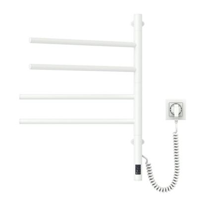 Elektrischer Handtuchwärmer mit Thermostat ARABESQUE 150W/230V 64,6 cm IP44 weiß
