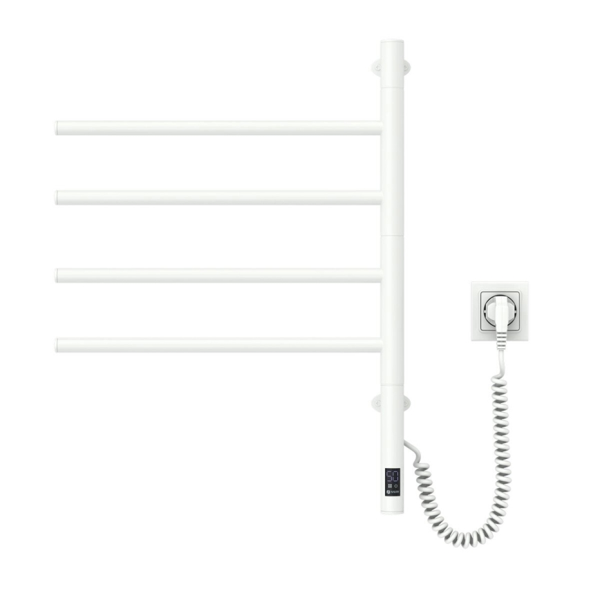 Elektrischer Handtuchwärmer mit Thermostat ARABESQUE 150W/230V 64,6 cm IP44 weiß