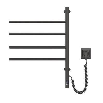 Elektrischer Handtuchwärmer mit Thermostat ARABESQUE 150W/230V 64,6 cm IP44 schwarz