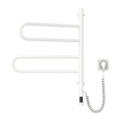 Elektrischer Handtuchwärmer mit Thermostat FOUETTE 128W/230V 64,6 cm IP44 weiß