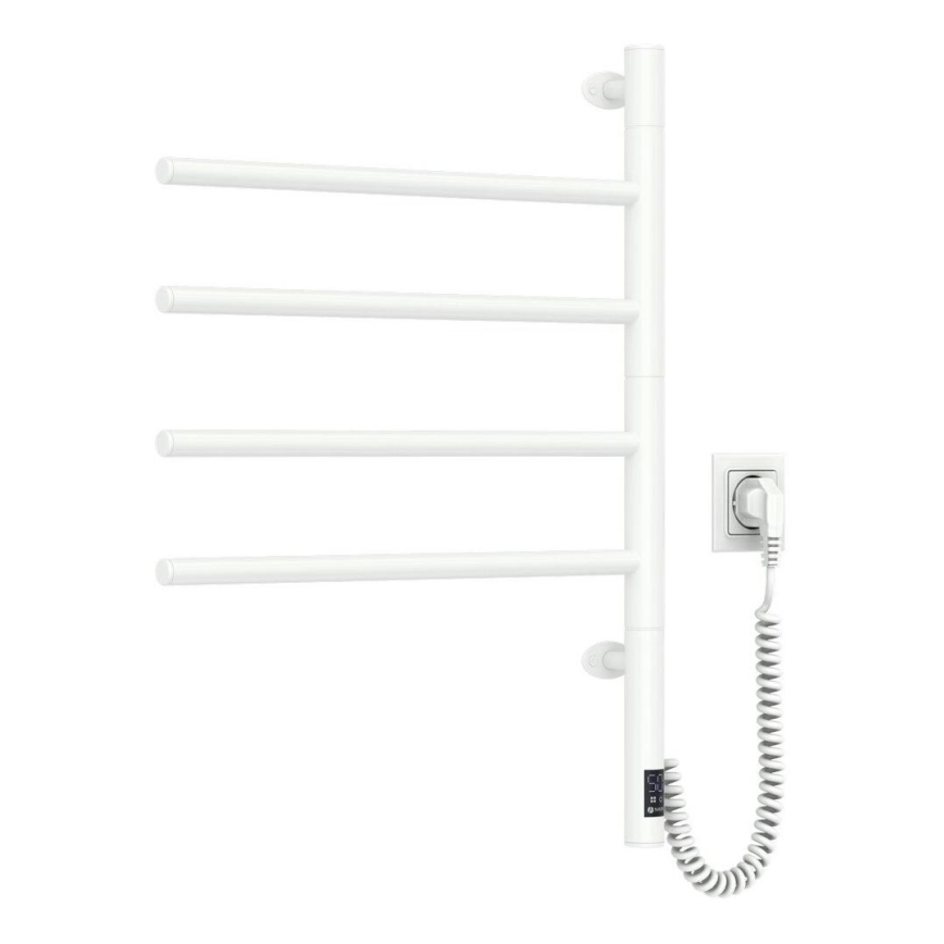 Elektrischer Handtuchwärmer mit Thermostat ARABESQUE 150W/230V 64,6 cm IP44 weiß