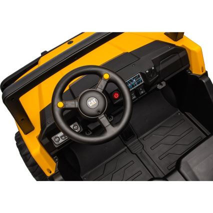 Elektrisches Auto CAT 60W/7500 mAh Gelb/Schwarz + Fernbedienung