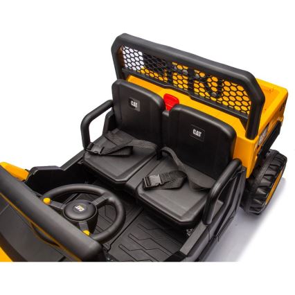 Elektrisches Auto CAT 60W/7500 mAh Gelb/Schwarz + Fernbedienung