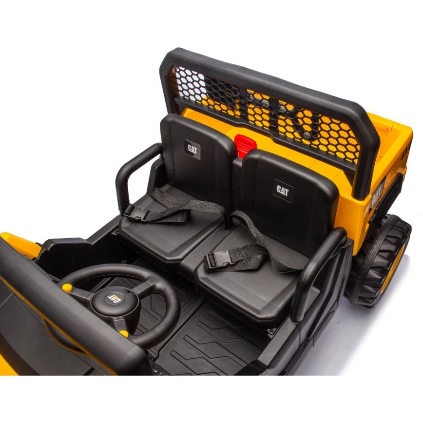 Elektrisches Auto CAT 60W/7500 mAh Gelb/Schwarz + Fernbedienung