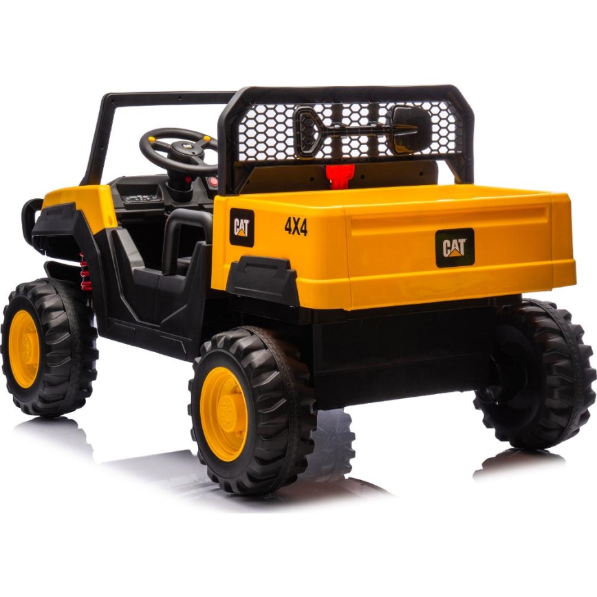Elektrisches Auto CAT 60W/7500 mAh Gelb/Schwarz + Fernbedienung