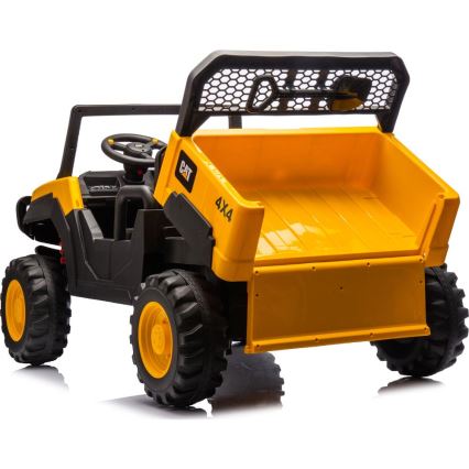 Elektrisches Auto CAT 60W/7500 mAh Gelb/Schwarz + Fernbedienung