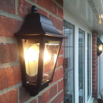 Elstead - Außenwandleuchte DECO LANE 1xE27/60W/230V IP44 schwarz