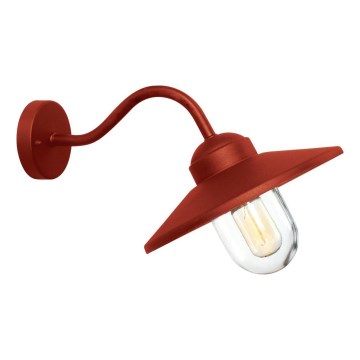 Elstead - Außenwandleuchte KLAMPENBORG 1xE27/60W/230V IP44 rot