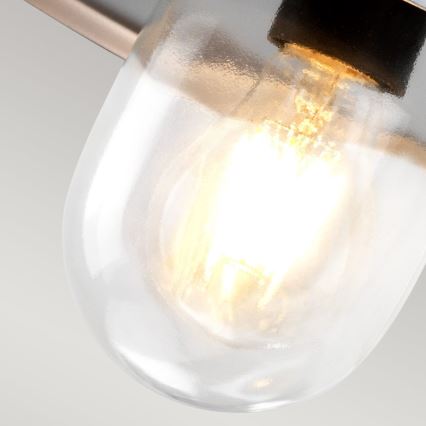 Elstead - Außenwandleuchte KLAMPENBORG 1xE27/60W/230V IP44 mattchrom