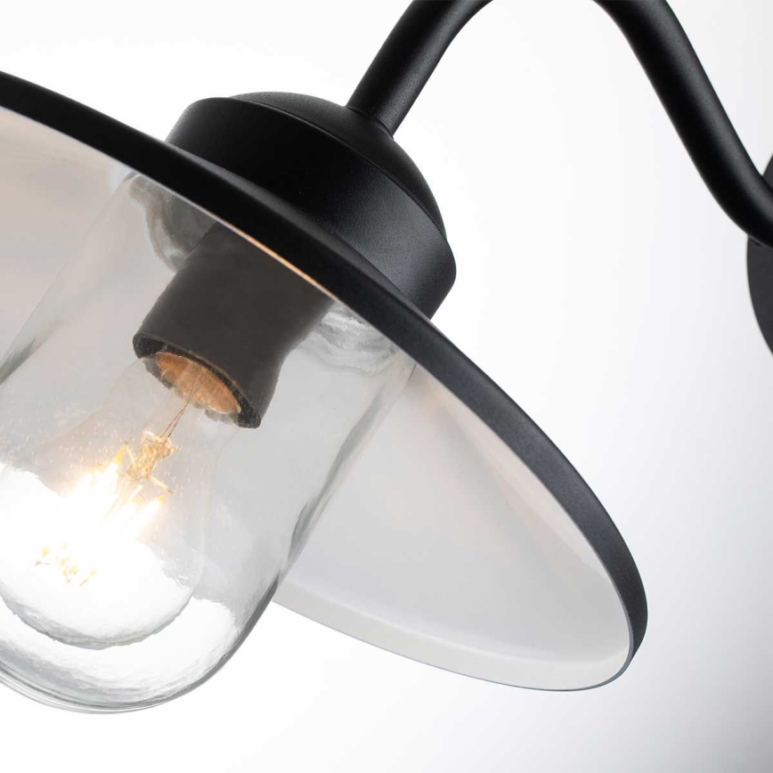 Elstead - Außenwandleuchte mit Sensor KLAMPENBORG 1xE27/60W/230V IP44