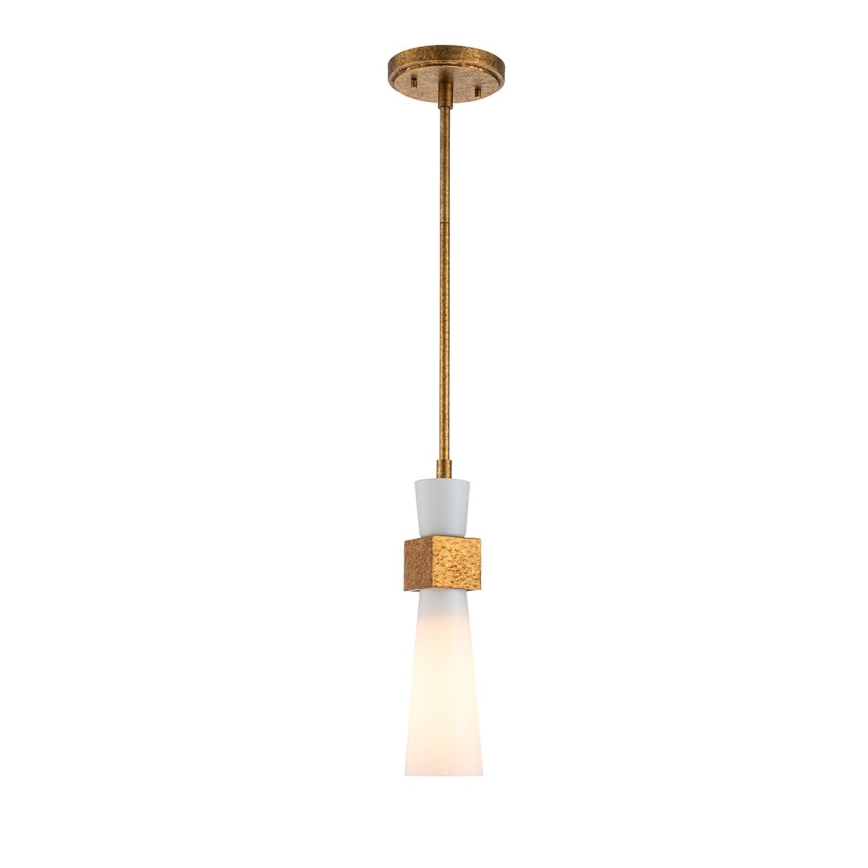Elstead - Deckenleuchte an Stange KRISTY 1xE27/40W/230V Ø 15,2 cm kupferfarben