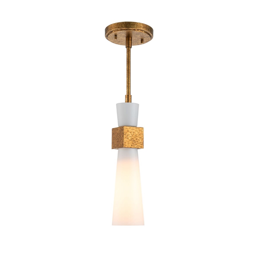 Elstead - Deckenleuchte an Stange KRISTY 1xE27/40W/230V Ø 15,2 cm kupferfarben