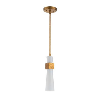 Elstead - Deckenleuchte an Stange KRISTY 1xE27/40W/230V Ø 15,2 cm kupferfarben