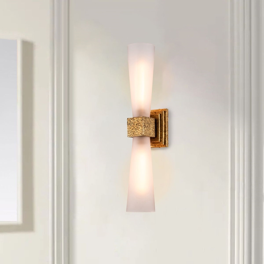 Elstead - LED Badezimmer-Wandleuchte KRISTY 2xG9/4W/230V IP44 kupferfarben