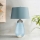Elstead - LED Tischlampe LENA 1xE27/40W/230V + 1xGU10/7W 74 cm blau