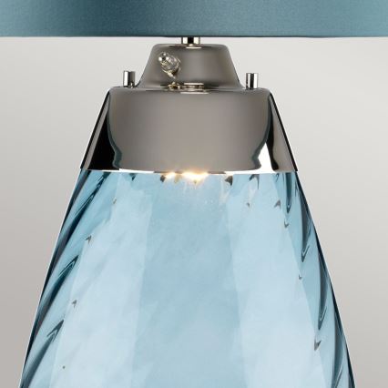 Elstead - LED Tischlampe LENA 1xE27/40W/230V + 1xGU10/7W 74 cm blau