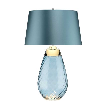 Elstead - LED Tischlampe LENA 1xE27/40W/230V + 1xGU10/7W 74 cm blau