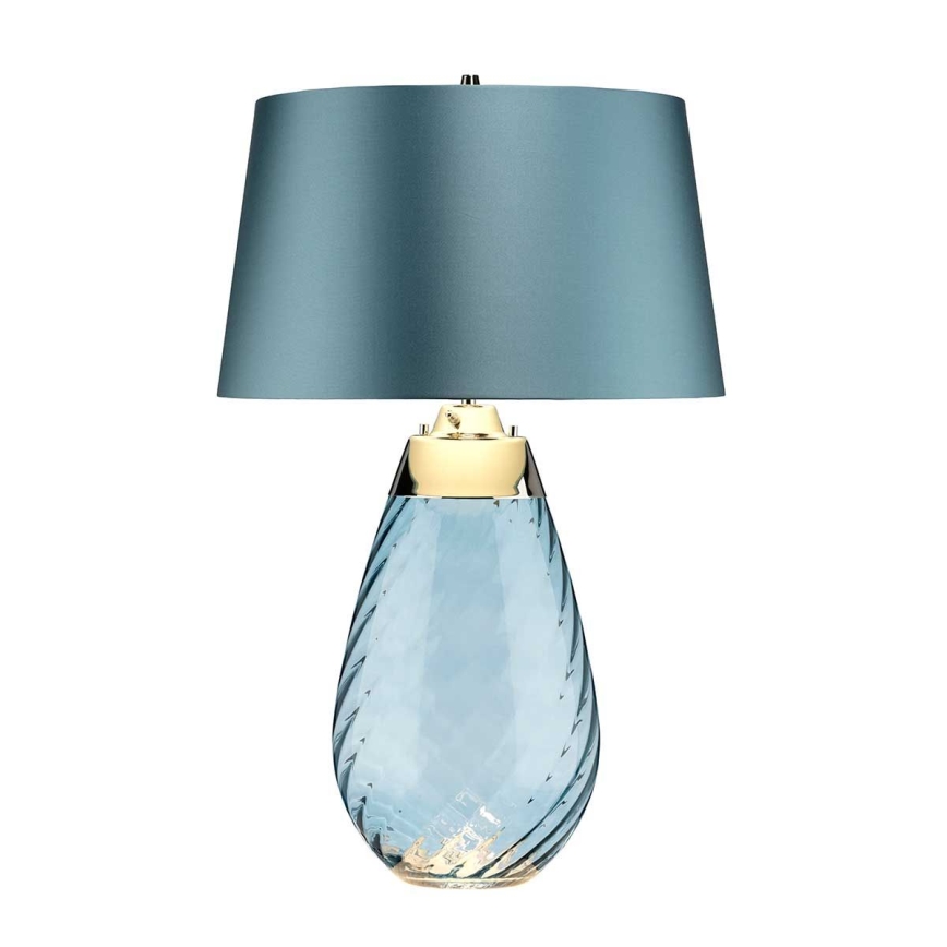Elstead - LED Tischlampe LENA 1xE27/40W/230V + 1xGU10/7W 74 cm blau