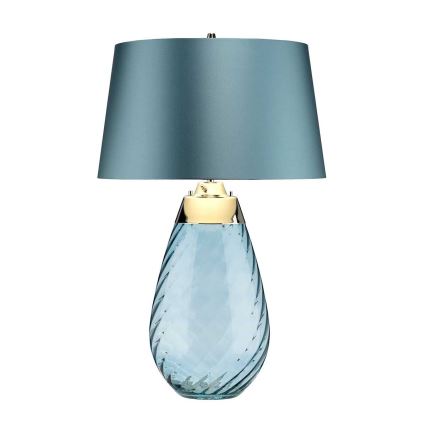 Elstead - LED Tischlampe LENA 1xE27/40W/230V + 1xGU10/7W 74 cm blau