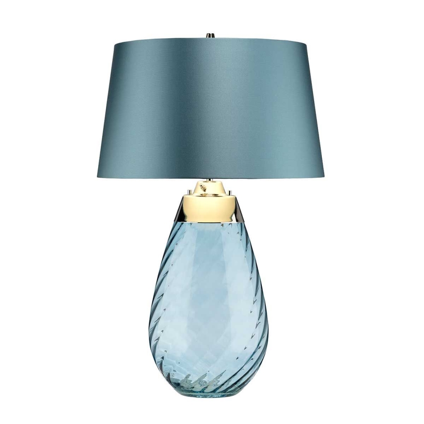 Elstead - LED Tischlampe LENA 1xE27/40W/230V + 1xGU10/7W 74 cm blau