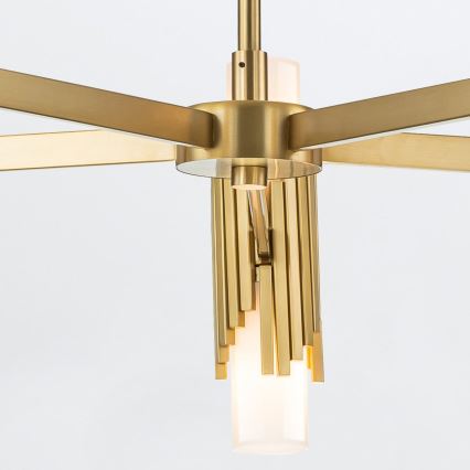 Elstead - Deckenleuchte an Stange MARVELE 10xE14/40W/230V goldfarben