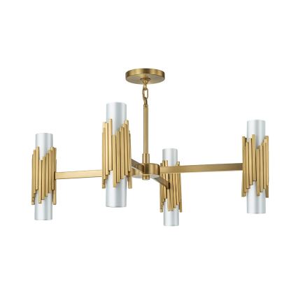 Elstead - Deckenleuchte an Stange MARVELE 8xE14/40W/230V, goldfarben