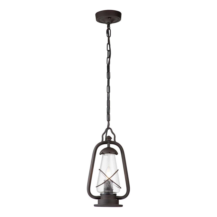 Elstead - MINERS Außen-Pendelleuchte mit Kette, 1x E27/60W/230V, IP44, Bronze