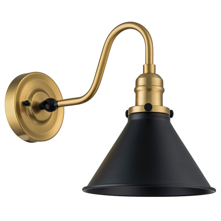 Elstead PV1-AB-MB - Wandleuchte PROVENCE 1xE27/60W/230V gold/schwarz
