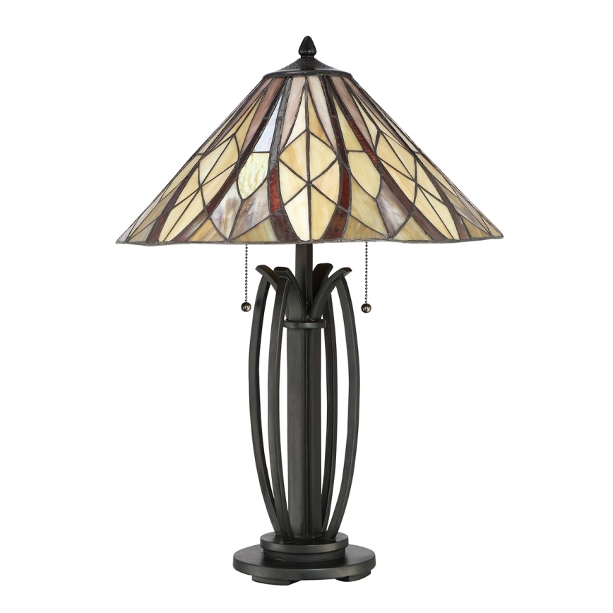 Elstead - Tischlampe Tiffany VICTORY 2xE27/60W/230V