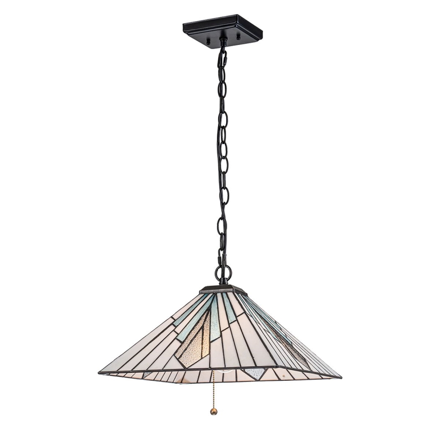 Elstead - Kronleuchter Tiffany ALDERLEY an Kette, 1xE27/60W/230V