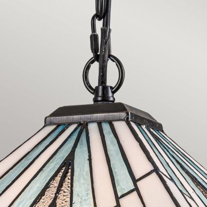 Elstead - Kronleuchter Tiffany ALDERLEY an Kette, 1xE27/60W/230V