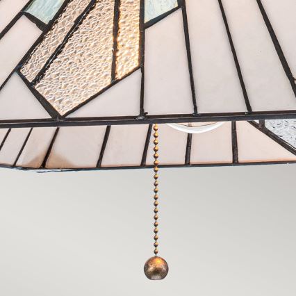 Elstead - Kronleuchter Tiffany ALDERLEY an Kette, 1xE27/60W/230V