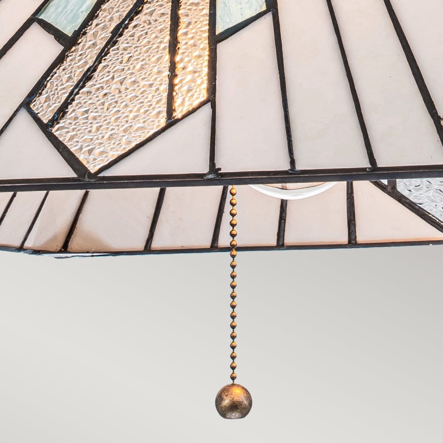 Elstead - Kronleuchter Tiffany ALDERLEY an Kette, 1xE27/60W/230V