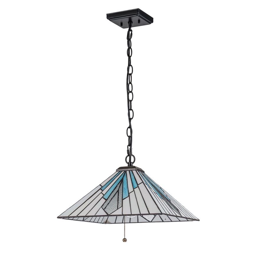 Elstead - Kronleuchter Tiffany ALDERLEY an Kette, 1xE27/60W/230V