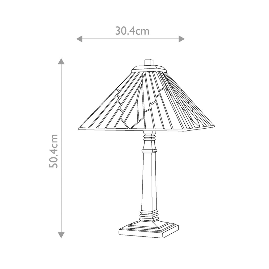 Elstead - Tischlampe Tiffany ALDERLEY 1xE27/60W/230V