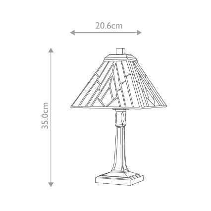 Elstead - Tischlampe Tiffany ALDERLEY 1xE14/40W/230V 35 cm