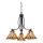 Elstead - Tiffany-Kronleuchter ASHEVILLE mit Kette 3xE27/60W/230V