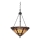 Elstead - Tiffany-Kronleuchter BELLE an Kette 3xE27/100W/230V