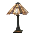 Elstead - Tiffany-Tischlampe INGLENOOK 2xE27/60W/230V