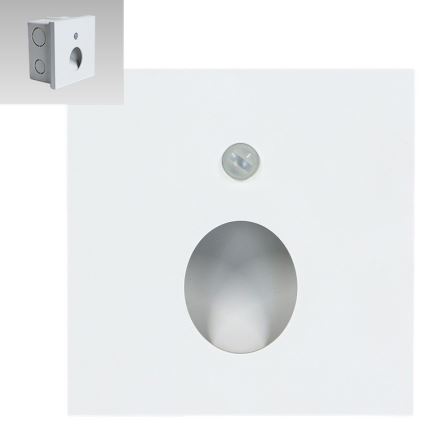 Emithor 70432 - LED Treppenleuchte mit Sensor OLIVE LED/1W/230V 4000K Weiß