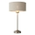 Endon 100646 - Tischlampe HIGHCLERE 1xE14/7W/230V beige/mattchrom Durchmesser 25 cm