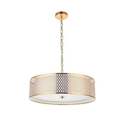 Endon 101569 - Kronleuchter an Kette CORDERO 3xE27/10W/230V goldfarben
