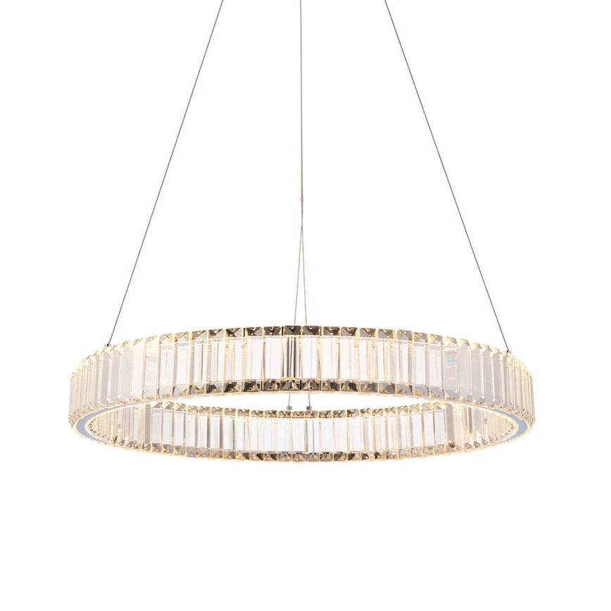 Endon 102255 - LED-dimmbare Pendelleuchte an Kabel LAGUNA LED/36W/230V glänzender Chrom