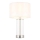 Endon 102674 - Dimmbare Tischlampe LESSINA 1xE27/10W/230V glänzender Chrom/weiß