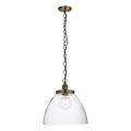 Endon 102926 - Hängeleuchte an Kette HANSEN 1xE27/10W/230V Messing