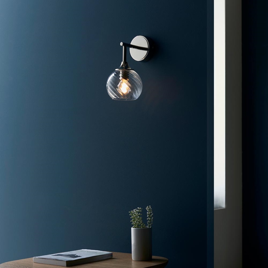 Endon 104052 - Wandleuchte ALLEGRA 1xE14/7W/230V, glänzender Chrom