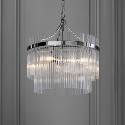Endon 104113 - Kronleuchter mit Kette MARIETTA 3xE14/7W/230V glänzender Chrom